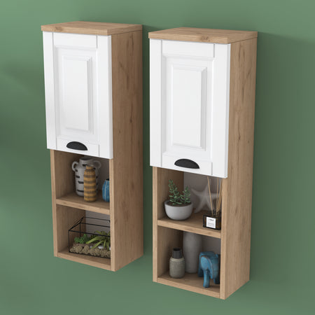 Dulap de perete TWINS 2 rafturi 1 ușa 29 x 90 cm - Maroom