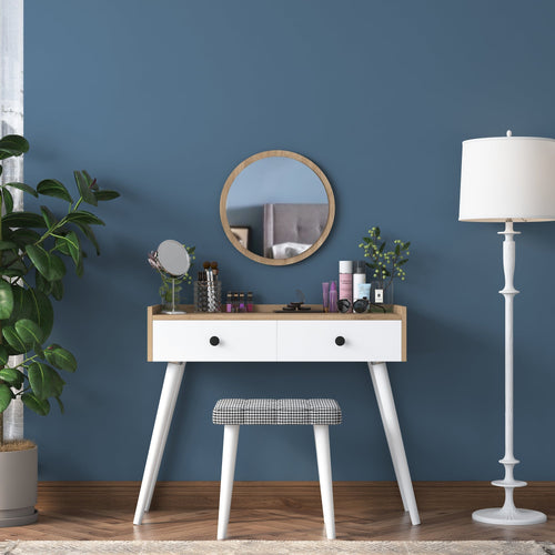 Masă de toaleta și taburet LASH 2 sertare 94 x 40 cm - Maroom