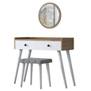 Masă de toaleta și taburet LASH 2 sertare 94 x 40 cm - Maroom