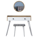 Masă de toaleta și taburet LASH 2 sertare 94 x 40 cm - Maroom