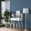 Masă de toaleta și taburet BRITNEY 2 rafturi 2 sertare 90 x 38 cm - Maroom