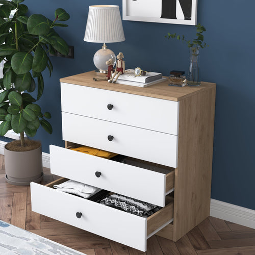 Comodă VICTORIA 4 sertare 80 x 80 cm - Maroom