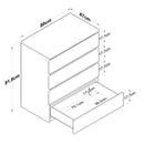 Comodă HERA 4 sertare 80 x 92 cm - Maroom