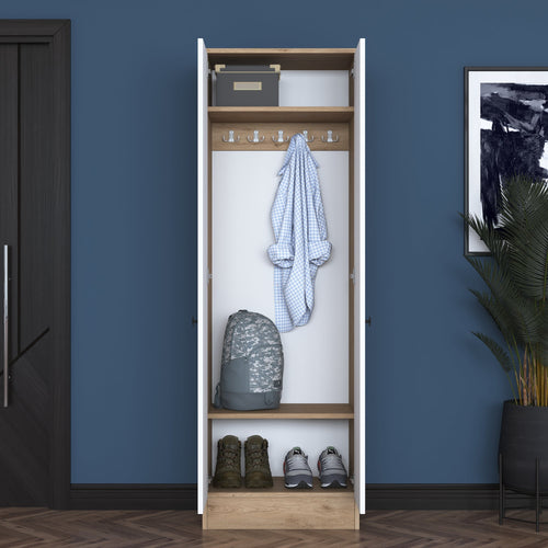 Dulap cu cuier VICTORIA 2 uși 60 x 183 cm, Opțiuni culoare