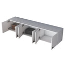 Dulap de perete VICTORIA 6 uși 180 x 44 cm, Opțiuni culoare - Maroom