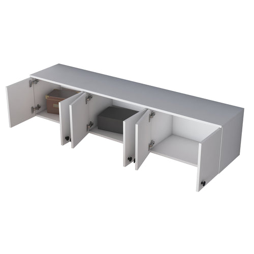 Dulap de perete VICTORIA 6 uși 180 x 44 cm, Opțiuni culoare - Maroom