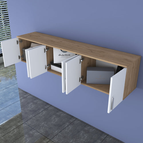 Dulap de perete ANGORA 6 uși 180 x 41 cm, Opțiuni culoare