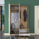 Set mobilier hol ANGORA CR 3 uși, 120x199x38 cm, cuier și pantofar, Opțiuni culoare