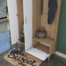 Set mobilier hol ANGORA CR 3 uși, 120x199x38 cm, cuier și pantofar, Opțiuni culoare