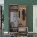 Set mobilier hol ANGORA CR 3 uși, 120x199x38 cm, cuier și pantofar, Opțiuni culoare