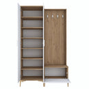 Set mobilier hol ANGORA RF 3 uși, 120x199x38 cm, cuier și pantofar, Opțiuni culoare