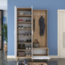 Set mobilier hol ANGORA RF 3 uși, 120x199x38 cm, cuier și pantofar, Opțiuni culoare