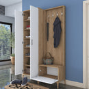 Set mobilier hol ANGORA RF 3 uși, 120x199x38 cm, cuier și pantofar, Opțiuni culoare