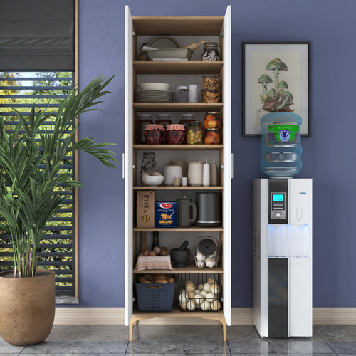 Dulap Bucătărie ANGORA RF 2 uși, 7 rafturi 60 x 199 cm, Opțiuni culoare