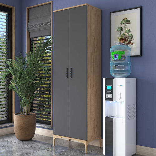 Dulap Bucătărie ANGORA RF 2 uși, 7 rafturi 60 x 199 cm, Opțiuni culoare