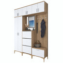 Set mobilier hol ANGORA CR 12 uși, 180x240x38 cm, cuier și pantofar, Opțiuni culoare