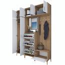 Set mobilier hol ANGORA CR 12 uși, 180x240x38 cm, cuier și pantofar, Opțiuni culoare