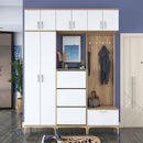 Set mobilier hol ANGORA CR 12 uși, 180x240x38 cm, cuier și pantofar, Opțiuni culoare