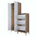 Set mobilier hol ANGORA CR 5 uși, 120x199x38 cm, cuier și pantofar, Opțiuni culoare