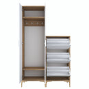 Set mobilier hol ANGORA CR 5 uși, 120x199x38 cm, cuier și pantofar, Opțiuni culoare