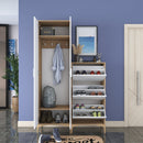 Set mobilier hol ANGORA CR 5 uși, 120x199x38 cm, cuier și pantofar, Opțiuni culoare