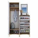 Set mobilier hol ANGORA CR 5 uși, 120x199x38 cm, cuier și pantofar, Opțiuni culoare