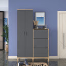 Set mobilier hol ANGORA CR 5 uși, 120x199x38 cm, cuier și pantofar, Opțiuni culoare