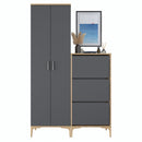 Set mobilier hol ANGORA CR 5 uși, 120x199x38 cm, cuier și pantofar, Opțiuni culoare