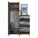 Set mobilier hol ANGORA CR 5 uși, 120x199x38 cm, cuier și pantofar, Opțiuni culoare