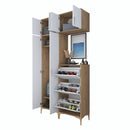 Set mobilier hol ANGORA CR 9 uși, 120x240x38 cm, cuier și pantofar - Maroom