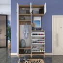 Set mobilier hol ANGORA CR 9 uși, 120x240x38 cm, cuier și pantofar - Maroom