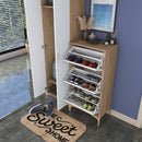 Set mobilier hol ANGORA CR 9 uși, 120x240x38 cm, cuier și pantofar - Maroom