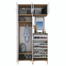 Set mobilier hol ANGORA CR 9 uși, 120x240x38 cm, cuier și pantofar - Maroom