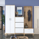 Set mobilier hol ANGORA CR 6 uși, 180x199x38 cm, cuier și pantofar, Opțiuni culoare