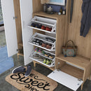 Set mobilier hol ANGORA CR 6 uși, 180x199x38 cm, cuier și pantofar, Opțiuni culoare