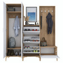 Set mobilier hol ANGORA CR 6 uși, 180x199x38 cm, cuier și pantofar, Opțiuni culoare