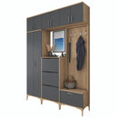 Set mobilier hol ANGORA CR 12 uși, 180x240x38 cm, cuier și pantofar, Opțiuni culoare