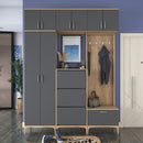 Set mobilier hol ANGORA CR 12 uși, 180x240x38 cm, cuier și pantofar, Opțiuni culoare