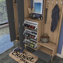 Set mobilier hol ANGORA CR 12 uși, 180x240x38 cm, cuier și pantofar, Opțiuni culoare