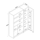 Dulap Bucătărie LORA 3 uși, 135 x 180 cm - Maroom