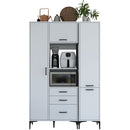 Dulap Bucătărie NICE 4 uși 3 sertare 2 rafturi, 130 x 199 cm - Maroom