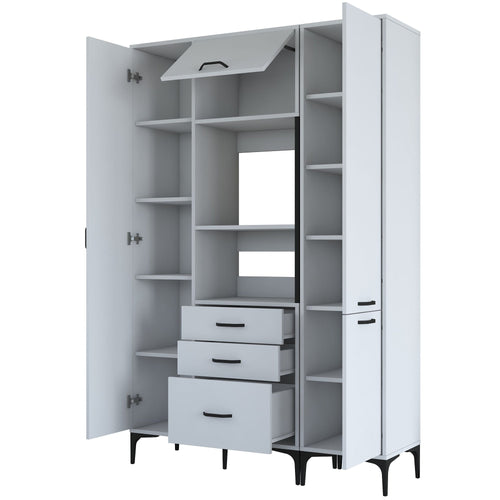 Dulap Bucătărie NICE 4 uși 3 sertare 2 rafturi, 130 x 199 cm - Maroom