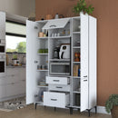 Dulap Bucătărie NICE 4 uși 3 sertare 2 rafturi, 130 x 199 cm - Maroom