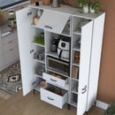 Dulap Bucătărie NICE 4 uși 3 sertare 2 rafturi, 130 x 199 cm - Maroom