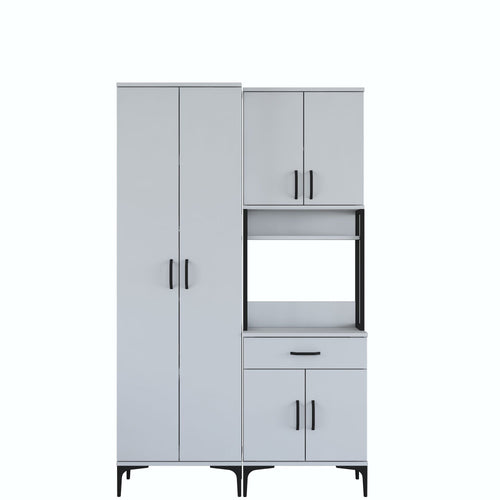 Dulap Bucătărie NICE 6 uși 1 sertar 2 rafturi, 120 x 199 cm - Maroom