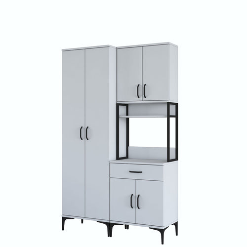 Dulap Bucătărie NICE 6 uși 1 sertar 2 rafturi, 120 x 199 cm - Maroom