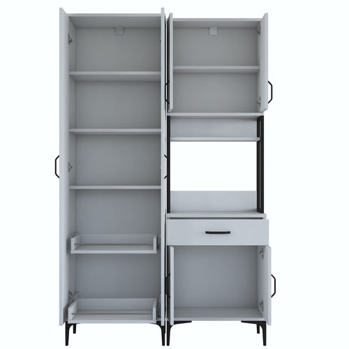 Dulap Bucătărie NICE 6 uși 1 sertar 2 rafturi, 120 x 199 cm - Maroom