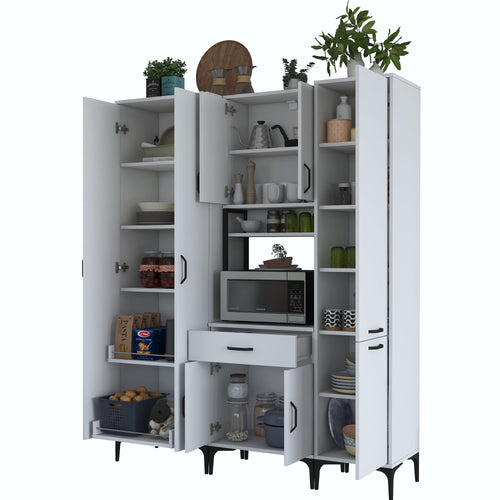 Dulap Bucătărie NICE 8 uși 1 sertar 2 rafturi, 160 x 199 cm - Maroom