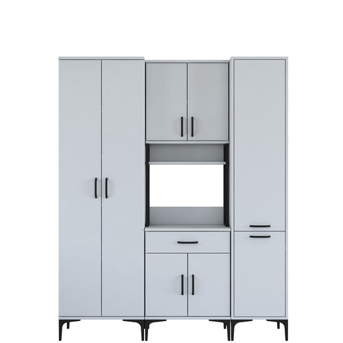 Dulap Bucătărie NICE 8 uși 1 sertar 2 rafturi, 160 x 199 cm - Maroom