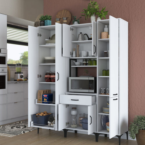 Dulap Bucătărie NICE 8 uși 1 sertar 2 rafturi, 160 x 199 cm - Maroom